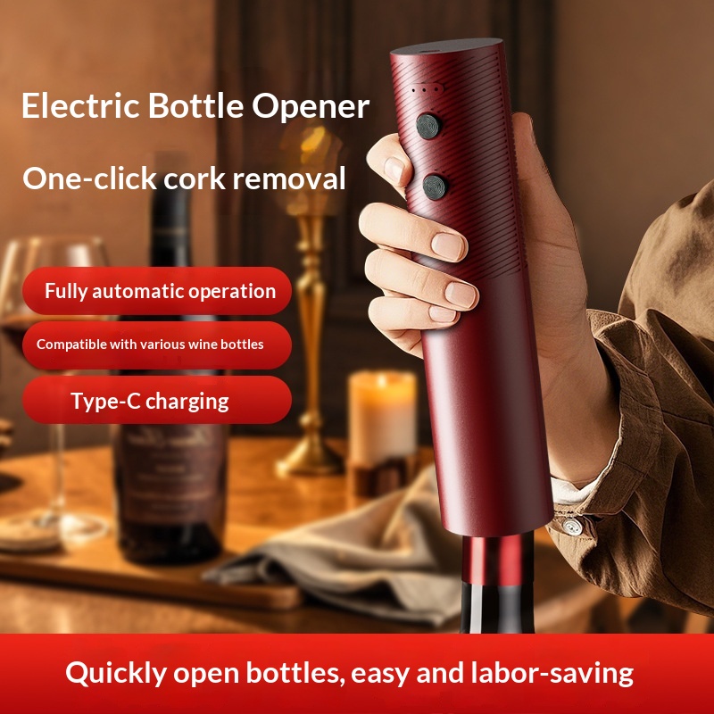 Kitchen Gadgets Electronic - 전기 와인 병따개, 충전식 자동 코르크스크류,