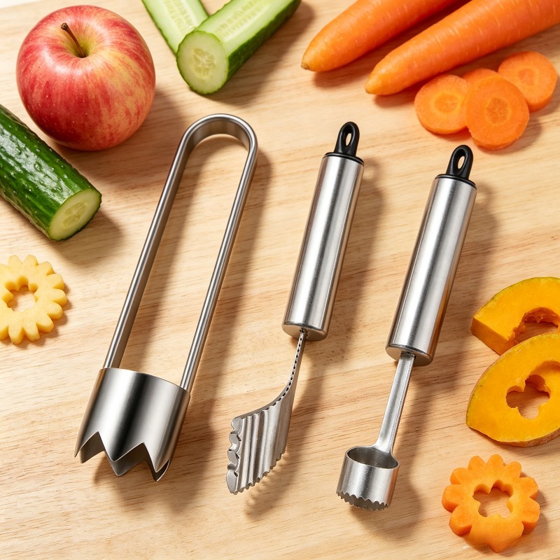 Apple Corer Slicer - 3종 스테인리스 다용도 과일 야채 씨빼기