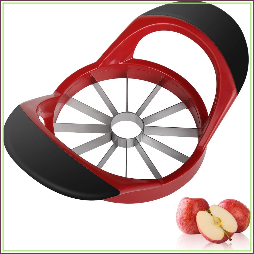 Apple Corer Slicer - 4.72인치 애플 슬라이서 및 코어러, 12개의