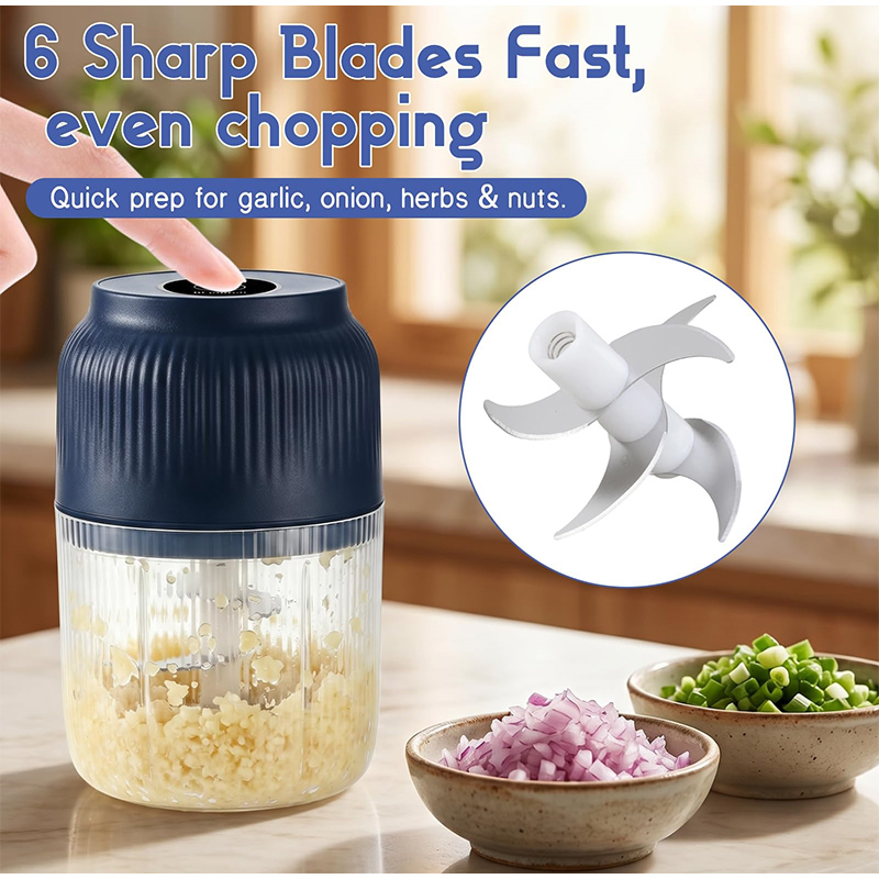 Kitchen Gadgets Electronic - 2026년형 무선 미니 푸드 초퍼, 6중