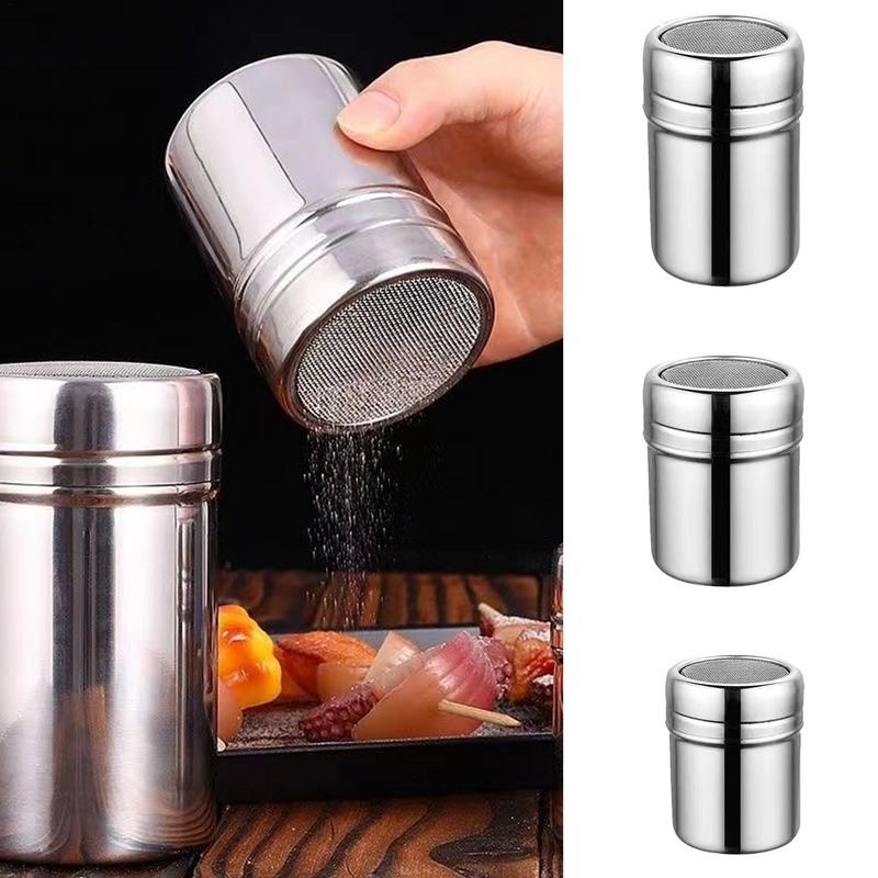 Kitchen Gadgets For Arthritic Hands - 스테인리스강 분말 스프링클러 병, 밀가루 체