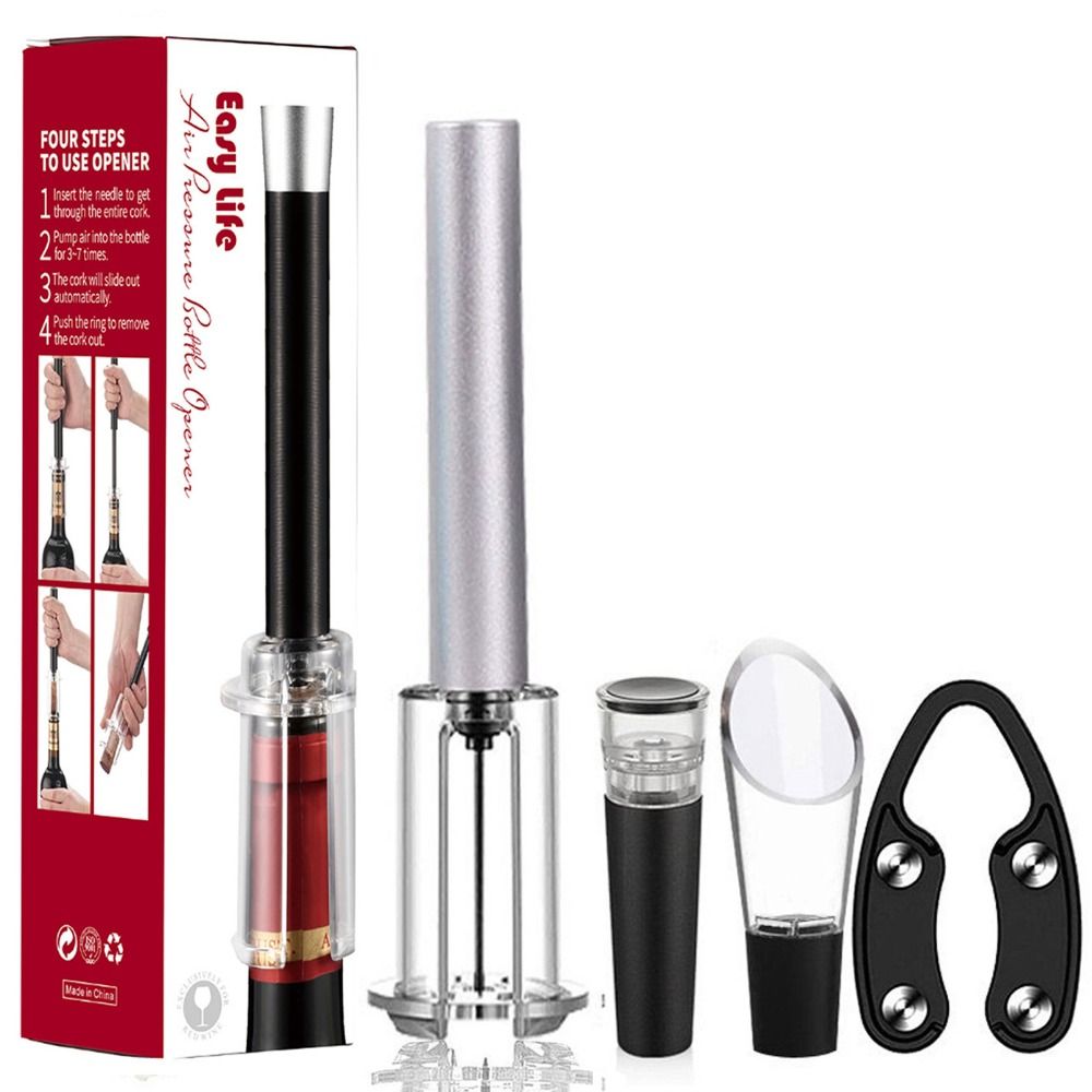 Kitchen Gadgets And Equipment - 바 액세서리 와인 병따개 세트 알루미늄