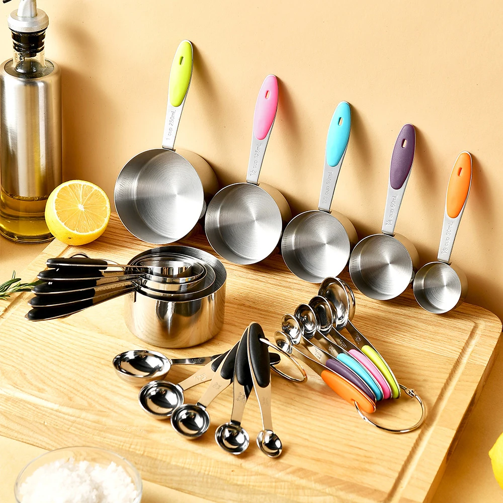 5/10Pcs 스테인레스 스틸 측정 컵과 숟가락 세트  - Kitchen Gadgets For Arthritic Hands 리뷰 및 가격