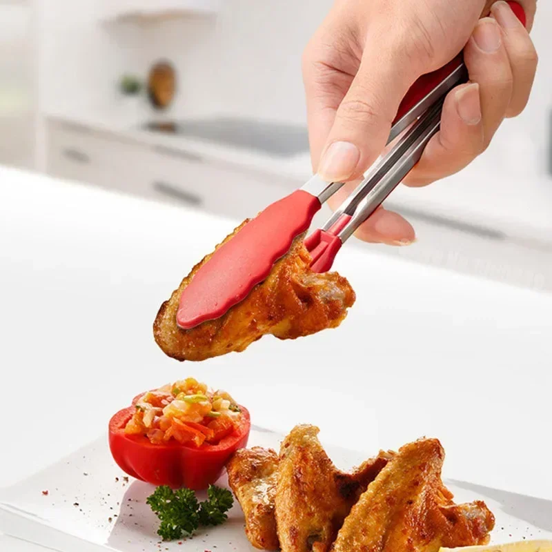 7인치 논슬립 음식 집게 창의적인 BBQ 그릴 샐러드  - Kitchen Gadgets And Equipment 리뷰 및 가격