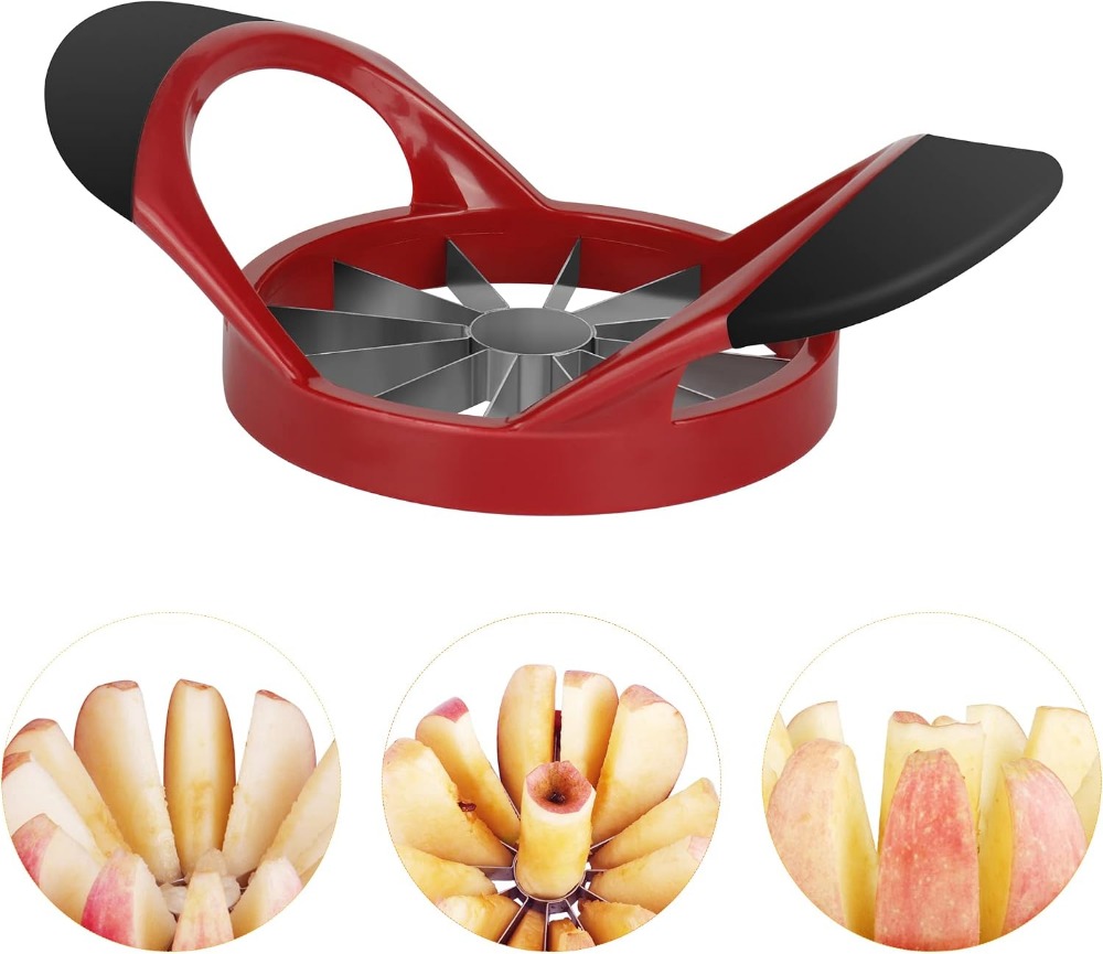 4.72인치 애플 슬라이서 및 코어러, 12개의 칼날이 - Apple Corer Slicer 리뷰 및 가격