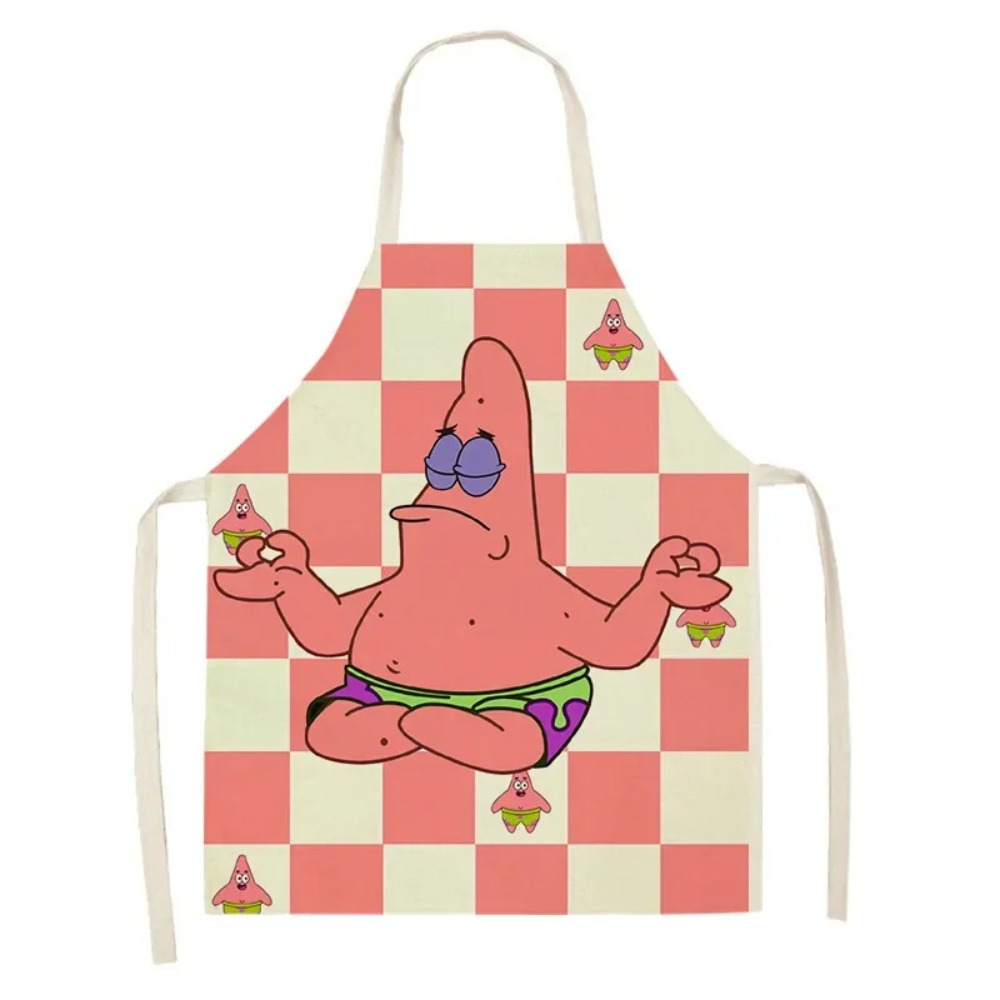 스폰지밥 패트릭 성인용 주방 앞치마, 린넨 빕스, 애니 - Kitchen Gadgets And Equipment 리뷰 및 가격