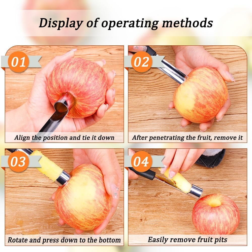 애플 컵케익 코어러, 과일 야채 코어 리무버 건강한 스 - Apple Corer Slicer 리뷰 및 가격