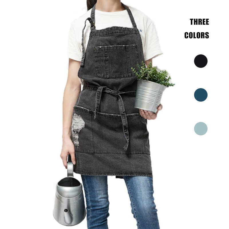 일본 워시 코튼 데님 앞치마, 확대 커피 숍 밀크 티  - Kitchen Gadgets Trending 리뷰 및 가격