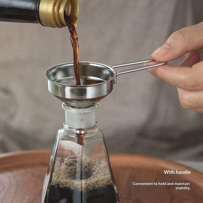 손잡이가 있는 스테인레스 스틸 깔때기, 병, 주류, 와 - Kitchen Gadgets And Equipment 리뷰 및 가격
