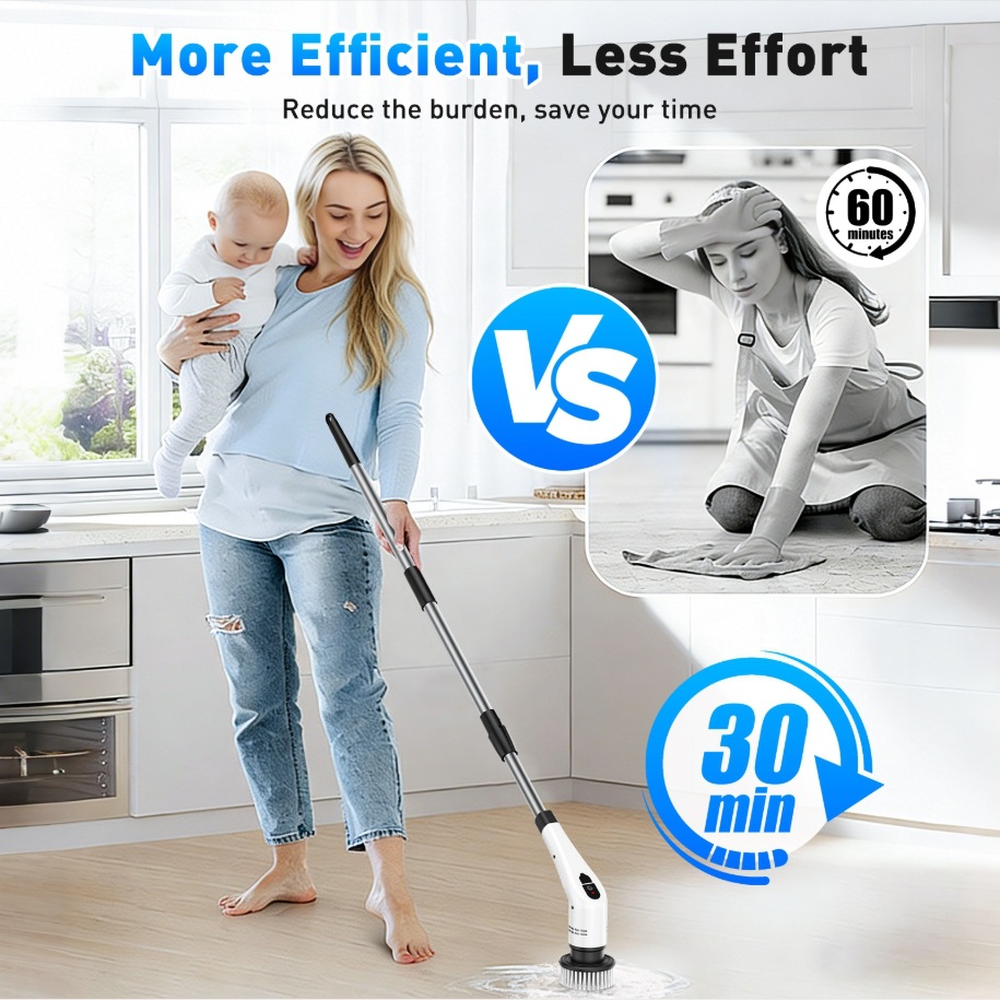 TINSOL 12 in 1 전기 청소 브러시(텔레스코픽 - Kitchen Gadgets Electronic 리뷰 및 가격