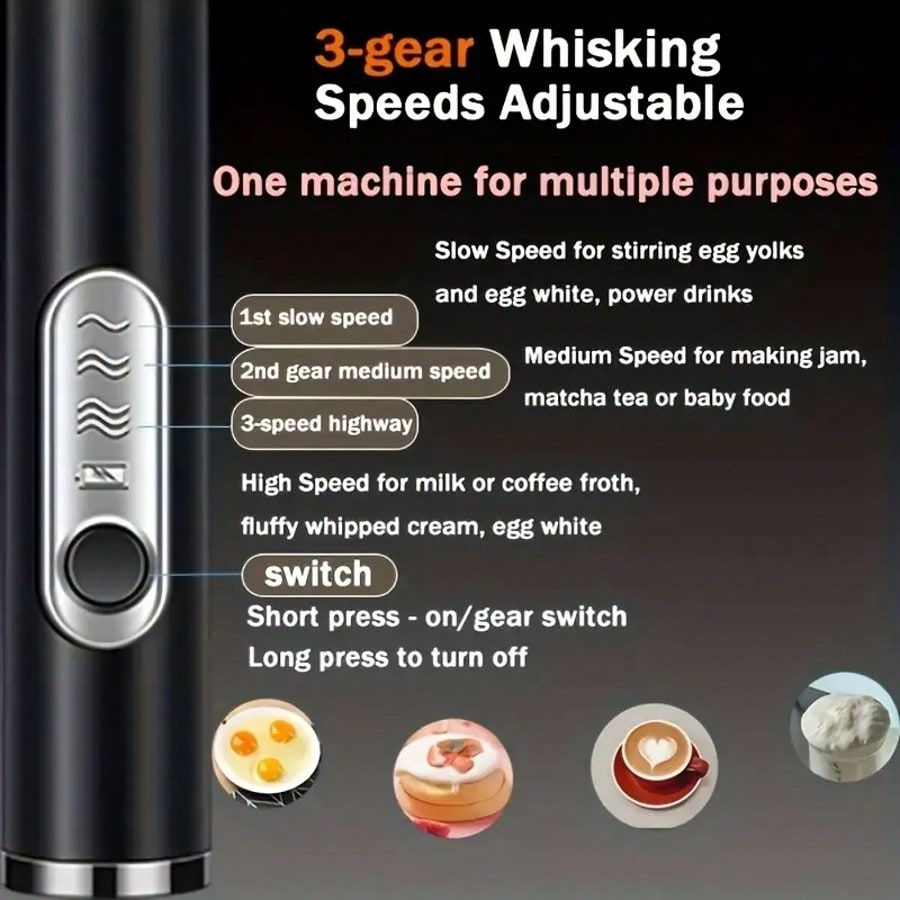 1팩 휴대용 전기 믹서, 계란 거품기, 우유 거품기,  - Kitchen Gadgets And Equipment 리뷰 및 가격