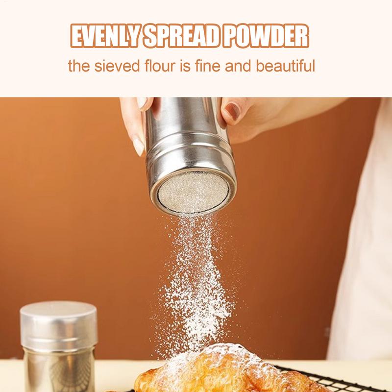 스테인리스강 분말 스프링클러 병, 밀가루 체 먼지털이  - Kitchen Gadgets For Arthritic Hands 리뷰 및 가격