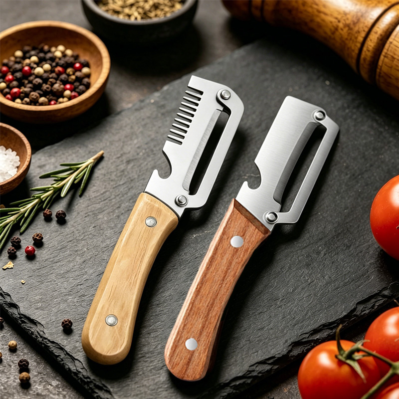 6종 우드 핸들 스테인리스 다용도 감자 깎기 채칼 과일 - Apple Corer Slicer 리뷰 및 가격