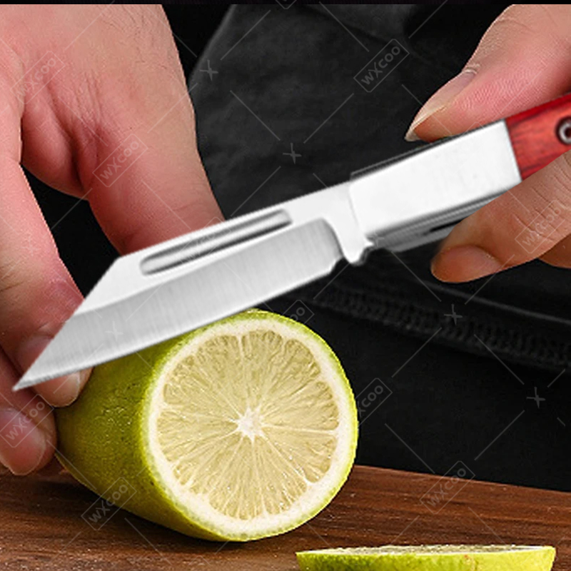 스테인리스 스틸 포켓 나이프 로즈우드 핸들 과일 나이프 - Kitchen Gadgets And Equipment 리뷰 및 가격