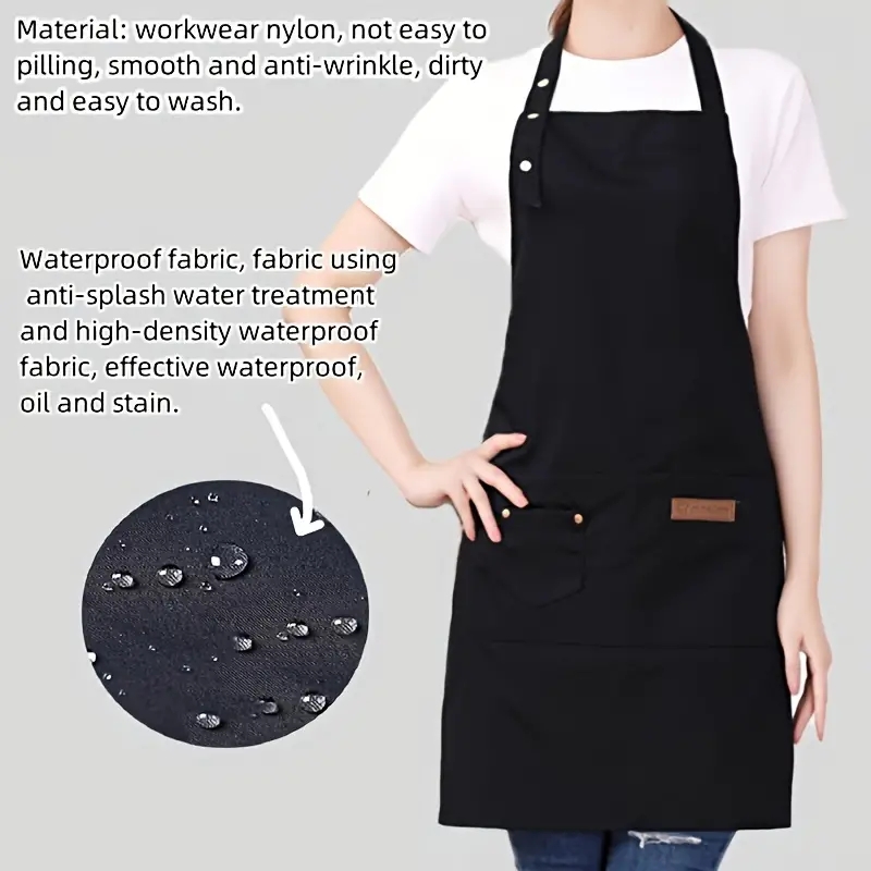 패션 주방 조정 가능한 앞치마, 남성 요리사 작업 앞치 - Kitchen Gadgets Trending 리뷰 및 가격