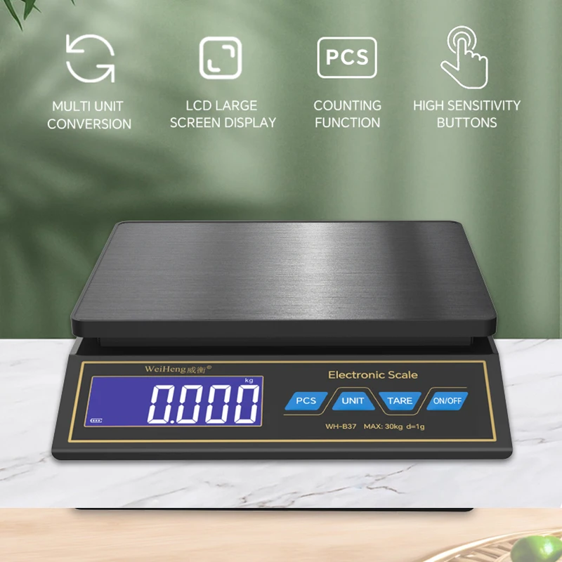 LCD 디지털 주방 저울 30kg/1g 충전식 스테인리 - Kitchen Gadgets Electronic 리뷰 및 가격